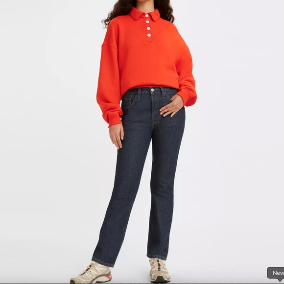 Levi's® Premium CIRCULAR 501® ORIGINAL FIT WOMEN'S JEANS - Picture 1 of 9